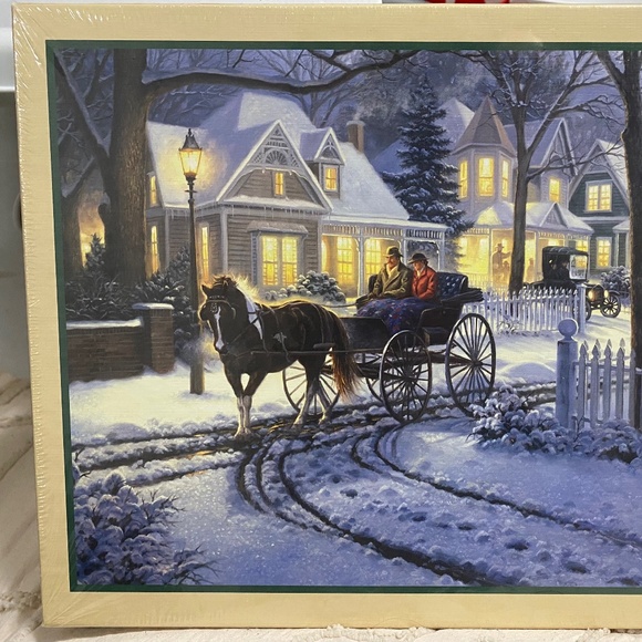 NEW Cobble Hill Horse Drawn Buggy 1,000 Piece Puzzle
Snowy Scene Family Time - Picture 1 of 11